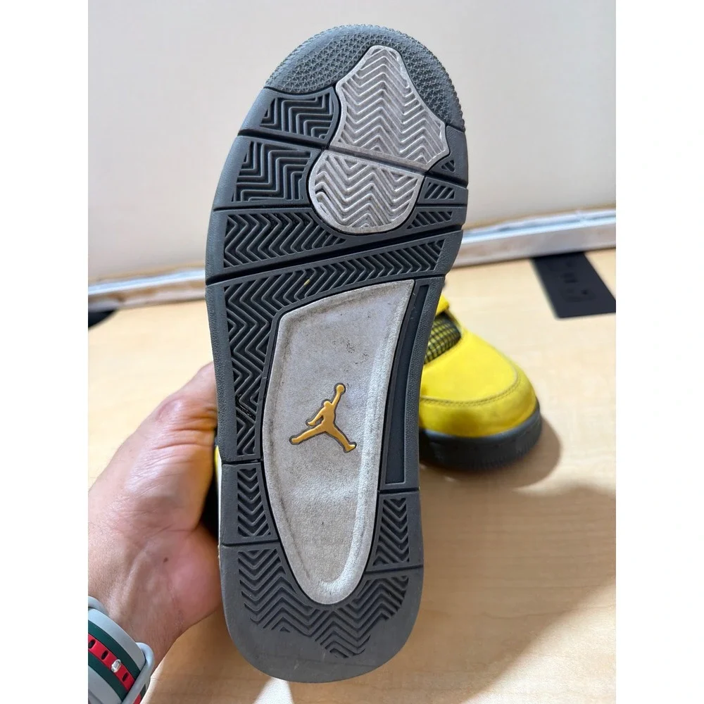 Air Jordan 4 Retro Lightning Tour Yellow White Dark Blue Grey CT8527-700